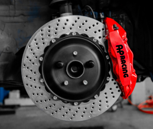 Racing white temp brake - ap, hi-temp