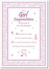 Doodlecards New Baby Girl