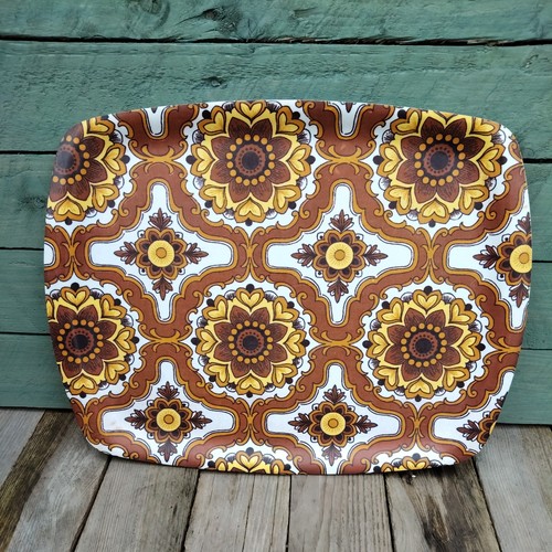 Vintage floral tea tray - tea,