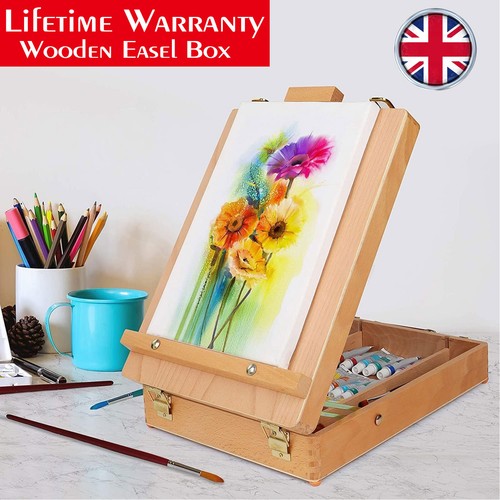 Wooden art easel box - wooden,