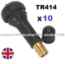 10x TR414 Tubeless Tyre Valves