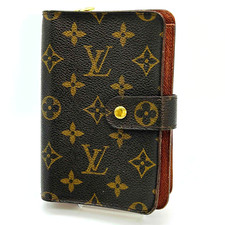 Louis Vuitton Monogram Porte Papier Zip Wallet M61207 Authentic