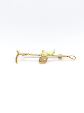 Vintage Gold-Tone Riding Crop