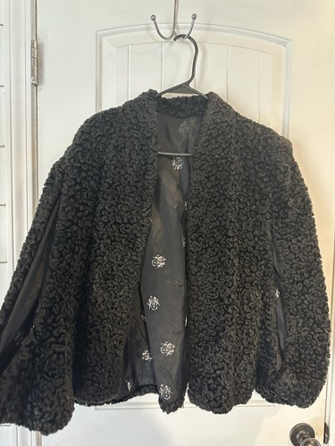 Vtg persian lamb curly wool - vtg,