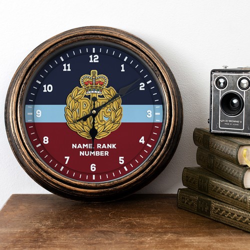 Personalised military clock - personalised,