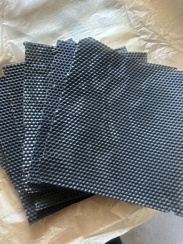 Black honeycomb beeswax - beeswax, sheets