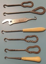 7 Vintage Button Hooks