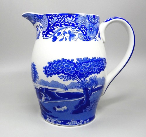 Spode italian blue large jug - spode,