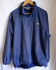 Umbro Training Drill Top Men’s Blue Training Football Pullover Jacket Size Large