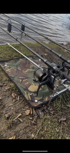 Carp fishing splash mat with - carp,