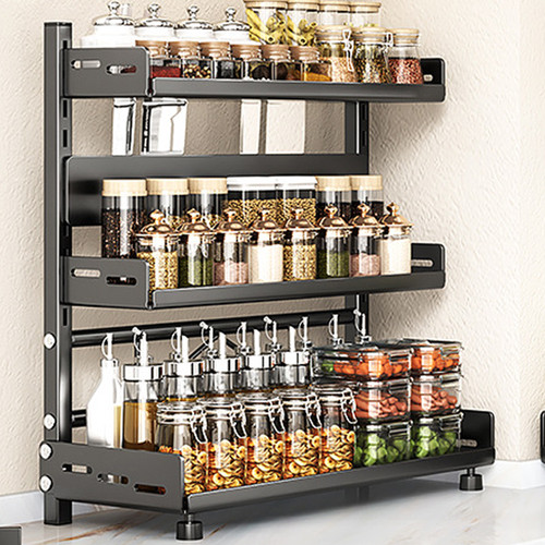 Tier spice rack kitchen - rack,