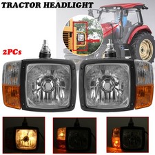 Universal For Tractor Excavator Harvester LED Headlights Headlamp Indicator Set