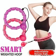 24 Knots Fitness Hoop Weighted Hula Hoop Thin Waist Smart Adult Hula Weight Loss