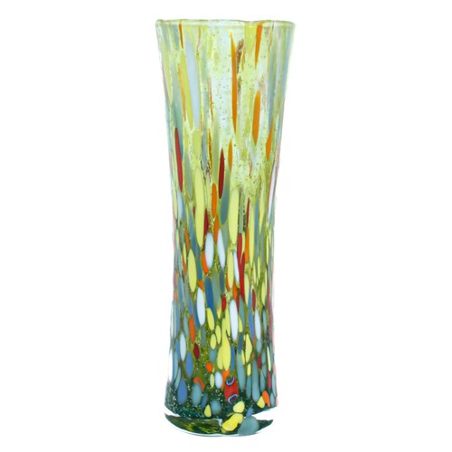 Murano glass vase green - glass,