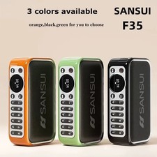 SANSUI F35 Portable Stereo Bass Bluetooth Speaker Vintage Bluetooth Speaker Mini