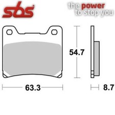 PAIR OF BRAKE PADS 555HF 555