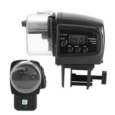 Digital LCD Electronic Fish Feeder Dispenser Timer Automatic Aquarium Tank Food