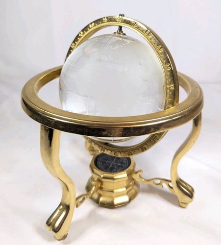 Gemstone world globe - gemstone, on