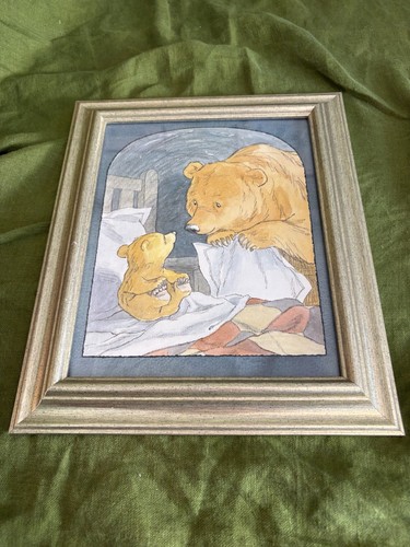 Framed little bear vintage - little,