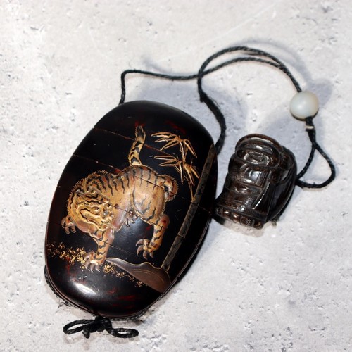 Japanese antique inro - antique, gold