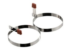 Egg Ring METAL EGG FRYING RINGS Folding Handles Circle Round Fried/ Mould POACH
