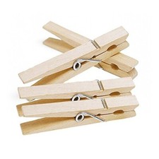 24 Jumbo Wooden Clothes Pegs Heavy Duty Storm Peg Hanging Pins Clips Airer Dryer