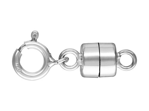 Sterling silver magnetic - silver,