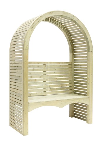 Contemporary arbour seat with - ,