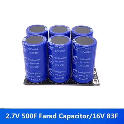6pcs 1set 500f farad - 2.7v,