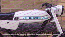 Puch Magnum II ZA 50 Moped White Fuel Petrol Tank 1980 Model /FIT FOR
