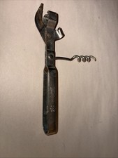 ANTIQUE 100 yr old Vaughan's Metal Can Opener/Tin Can Punch. Unique, Rare [1]