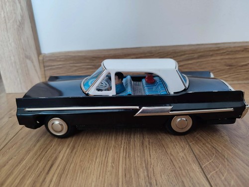 Old vintage tin toy car - old,