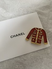 Chanel Red Jacket Brooch