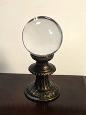 Vintage Glass Crystal Ball On