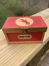 Vintage Red Wooden Breyer Tack~Trunk~Box ~Chest ~Jumper 1990s