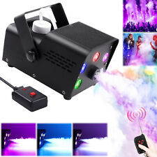 Smoke Machine, Fog Machine Halloween Indoor- 5 Stage LED Lights with Multi-Color