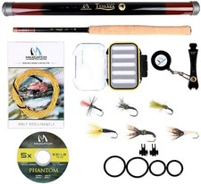 Maxcatch 10/11/12/13ft Tenkara Rod Fly Rod Combo Kit, Tenkara Line, Box, Flies