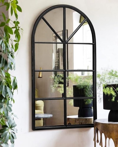 Wall mounted mirror arched - mounted,