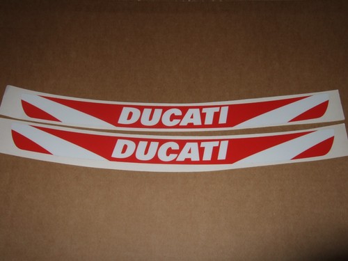 Ducati white red vinyl - red,