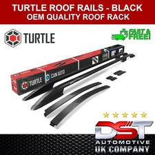 ROOF RACK RAILS BARS NO DRILL for FORD TRANSIT CONNECT 2014-20 BLACK SWB