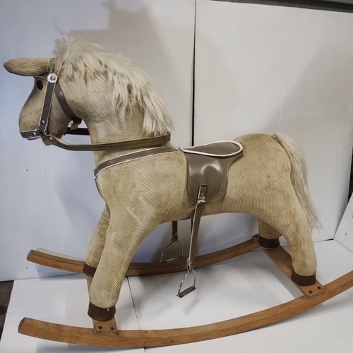 Rocking horse vintage corduroy - rocking,