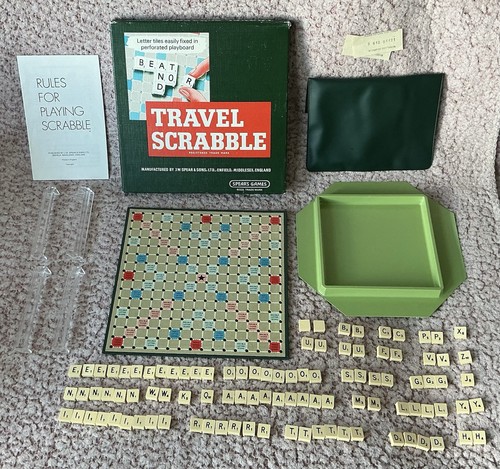 Vintage travel scrabble clip - travel,