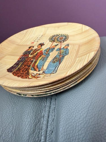 Vintage chinese woven bamboo - vintage,