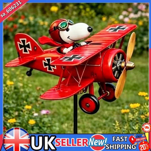 Snoopy pilot flying biplane - flying,