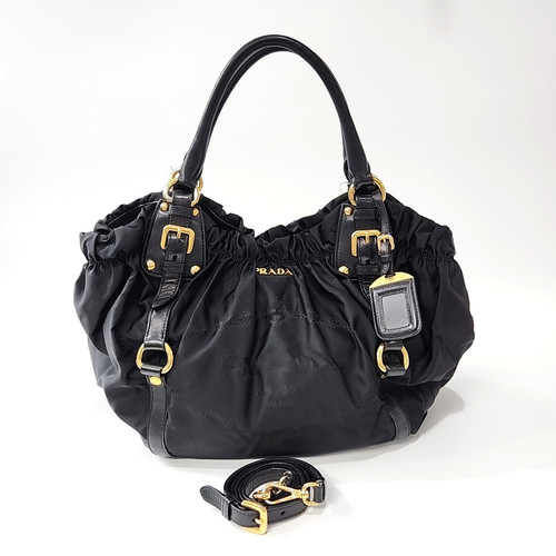 Prada black fabric 32cm 30cm - prada,