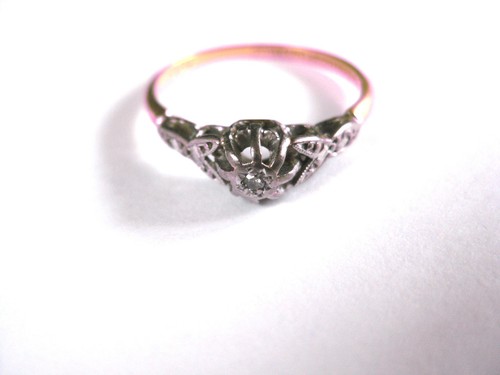 Antique ring gold 750 - ring,