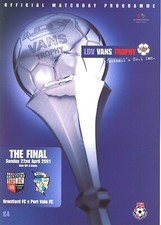 LDV VANS TROPHY FINAL 2001