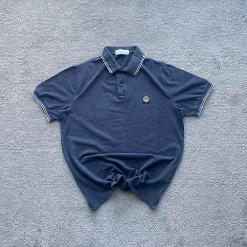 Stone island navy blue polo - stone,