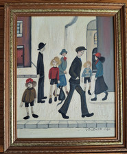 L S LOWRY - Framed Oil