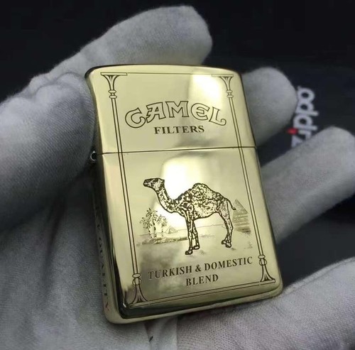 Gold zippo camel lighter rare - lighter,